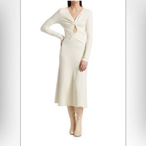 Long Sleeve Cut Out Knit Dress by Anna Quan